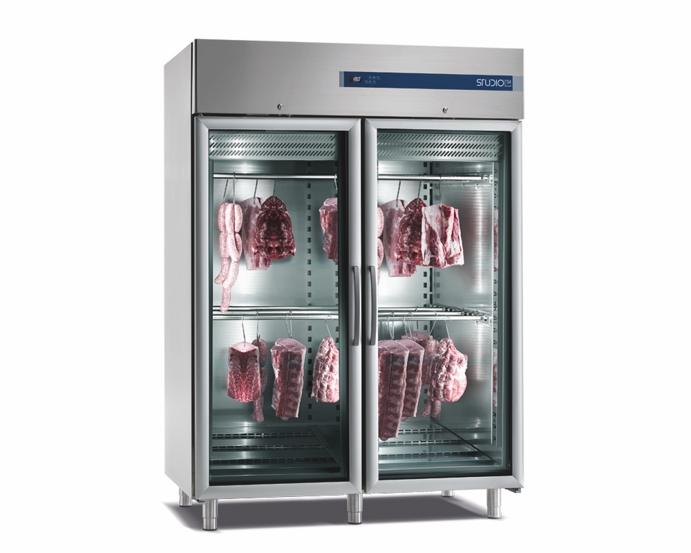 ARMADIO REFRIGERATO MEAT 1400L PORTE A VETRO, -2°/+8°C