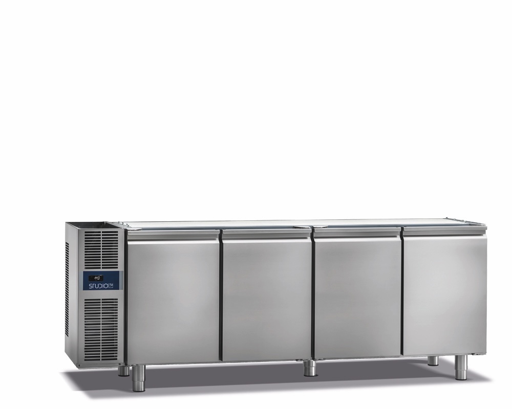 SMART BASIC LINE 4-DOOR REFRIGERATED COUNTER, 600mm DEPTH, 0/+8°C