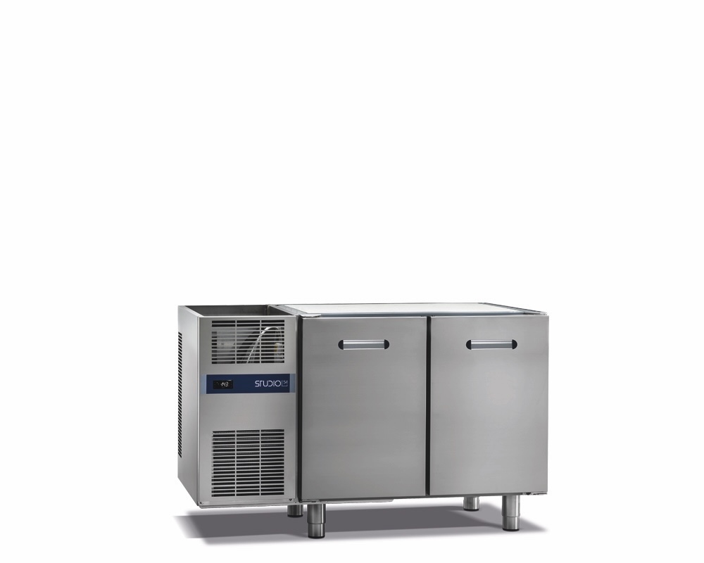 TAVOLO REFRIGERATO PASTICCERIA BASIC LINE 2 PORTE, 0/+8°C
