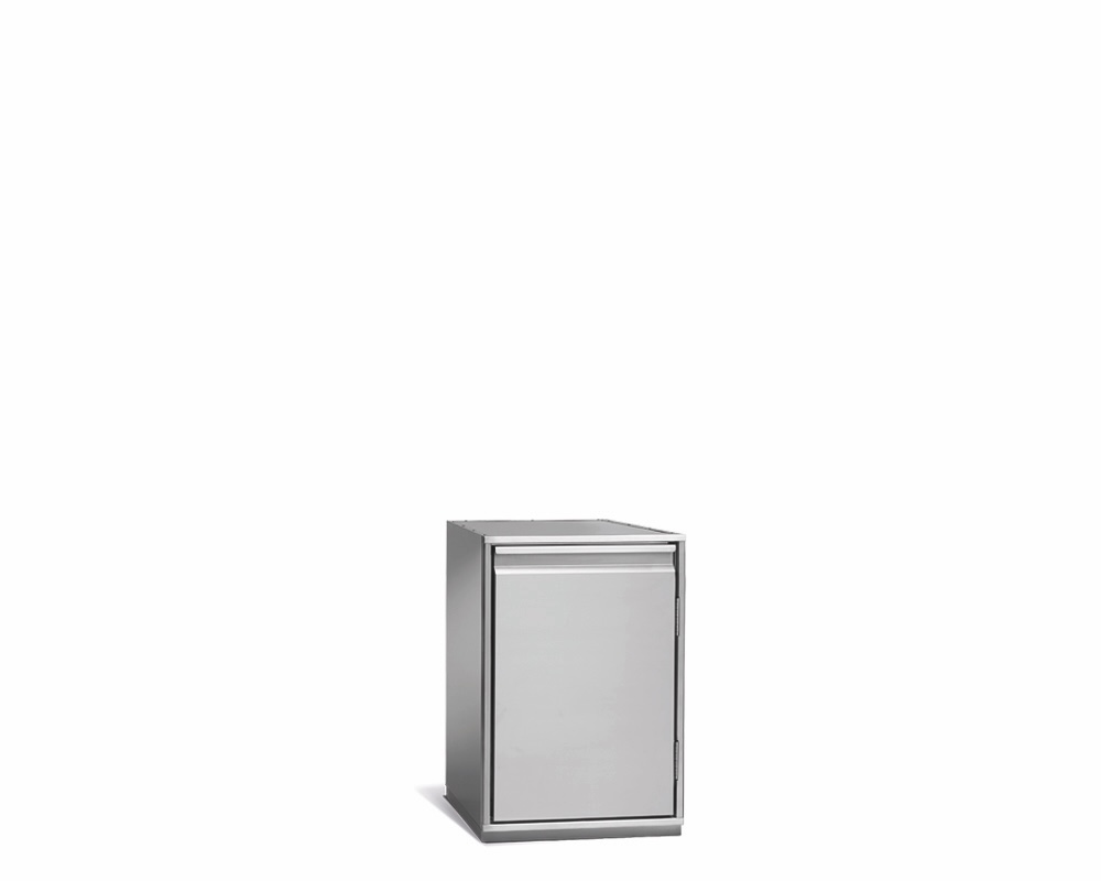 1-DOOR REFRIGERATED BEVERAGE COUNTER, 680mm DEPTH