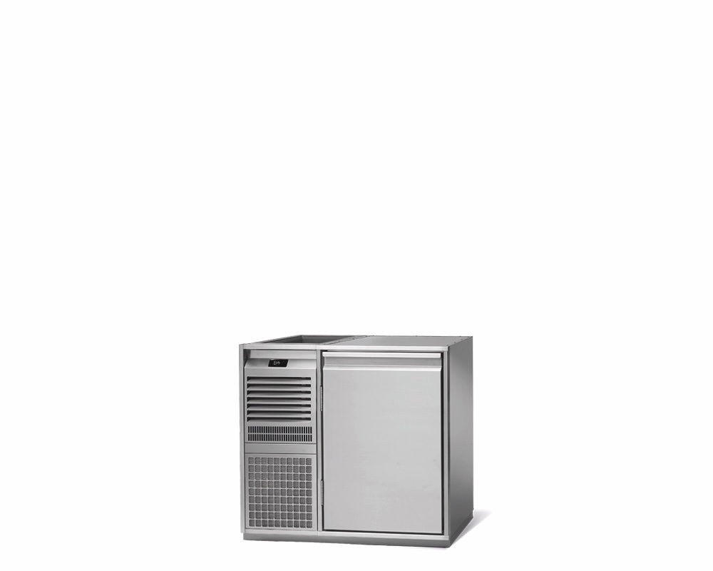 TAVOLO REFRIGERATO PER BEVANDE 1 PORTA PROFONDITÀ 580mm