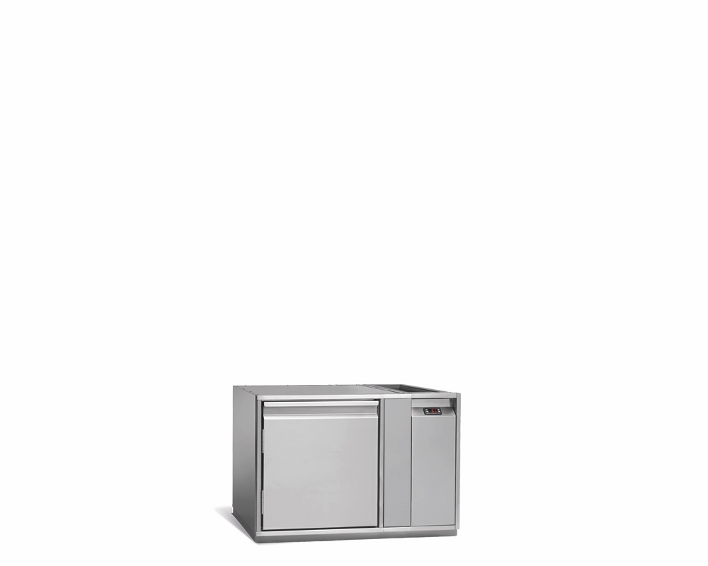 TAVOLO REFRIGERATO PER BEVANDE 1 PORTA ALTEZZA 515mm
