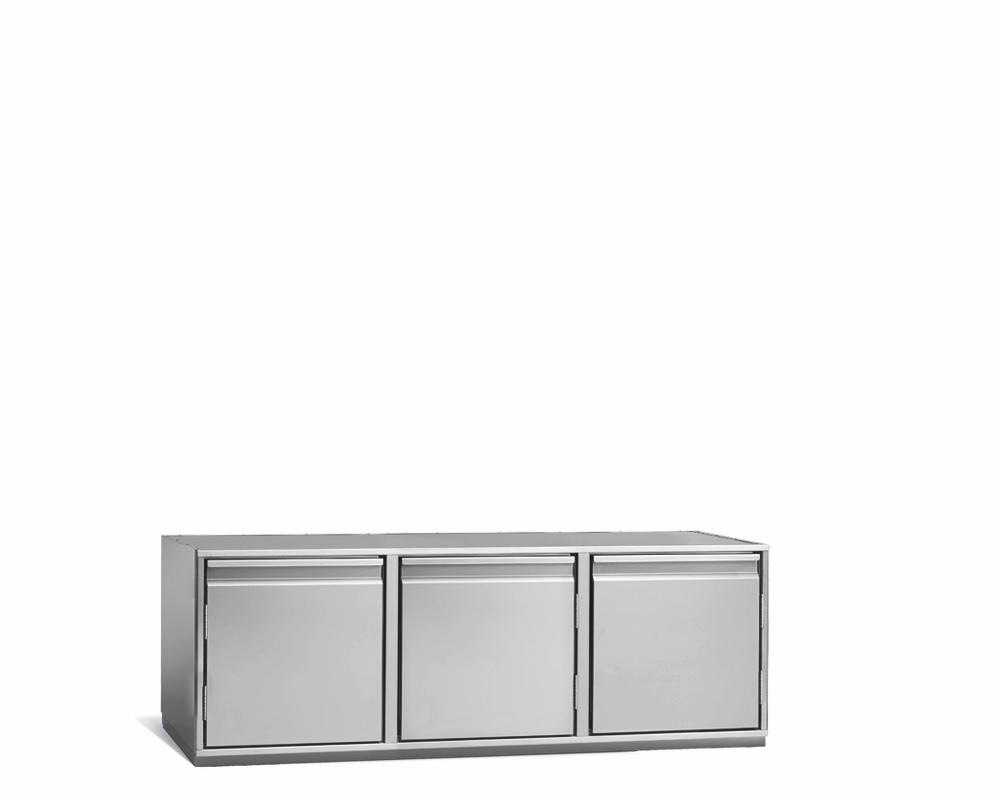 3-DOOR REFRIGERATED BEVERAGE COUNTER HEIGHT 515mm