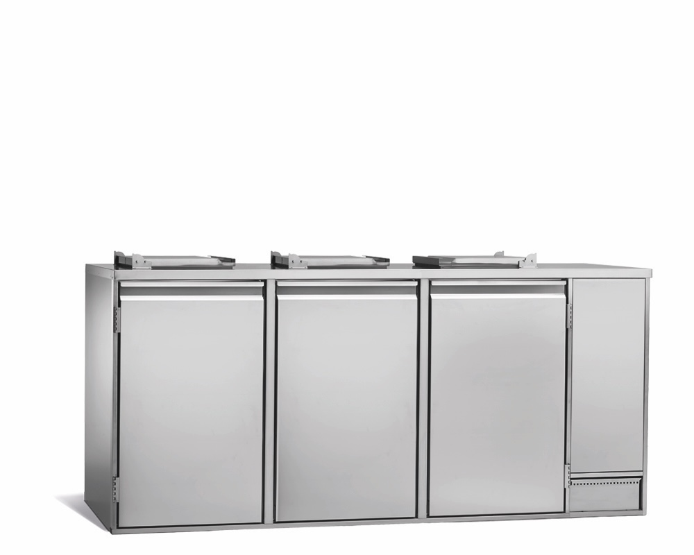 BOX REFRIGERATO PER RIFIUTI 3 PORTE