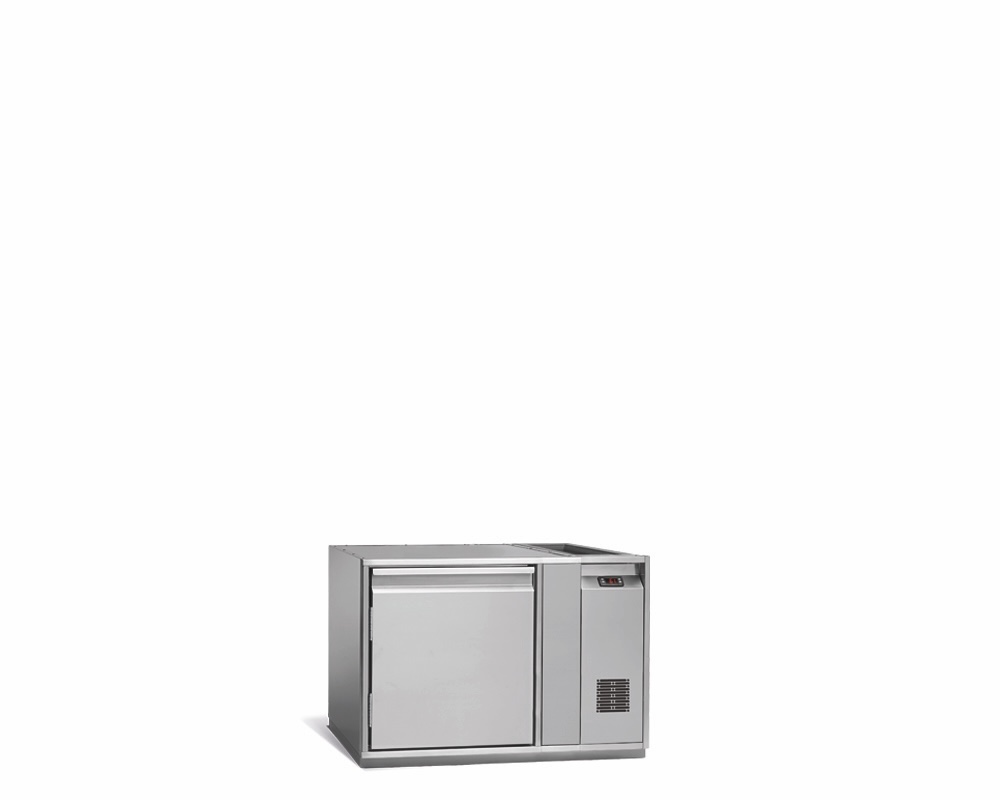 1-DOOR REFRIGERATED COUNTER FOR CATERING, -2°C/+8°C