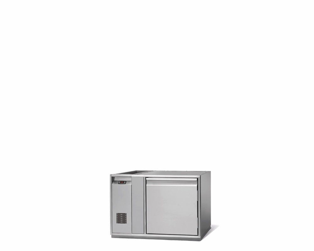 1-DOOR REFRIGERATED COUNTER FOR CATERING, -2°C/+8°C