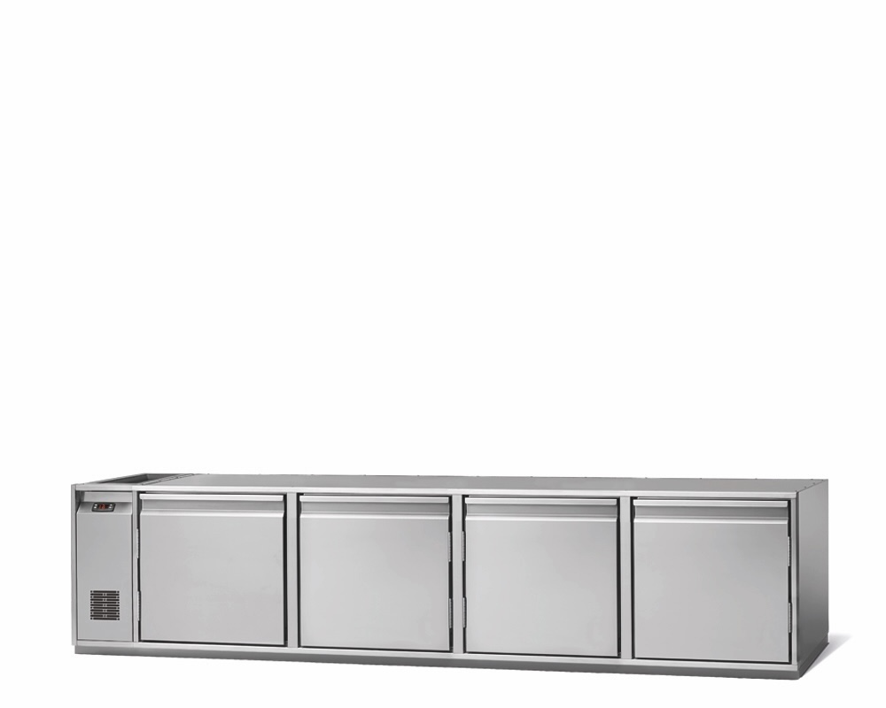 4-DOOR REFRIGERATED COUNTER FOR CATERING, -2°C/+8°C