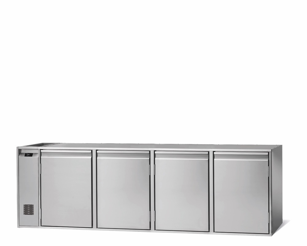 4-DOOR REFRIGERATED COUNTER FOR CATERING, -2°C/+8°C