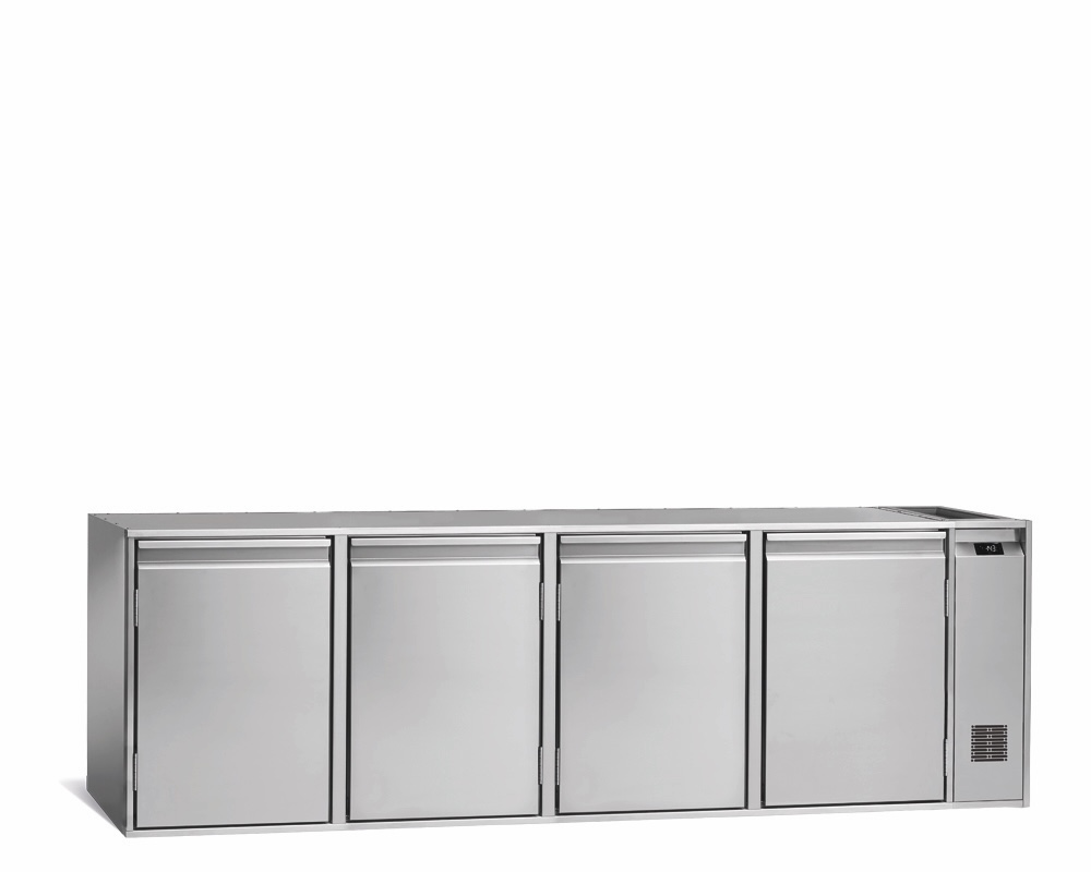 4-DOOR REFRIGERATED COUNTER FOR CATERING, -2°C/+8°C