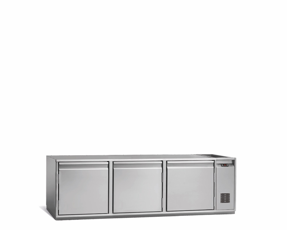 3-DOOR REFRIGERATED COUNTER FOR CATERING, -18°/-22°C