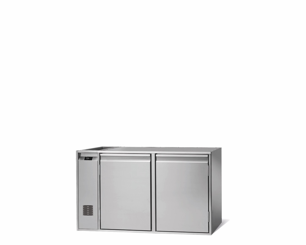 2-DOOR FREEZER COUNTER FOR CATERING, -18°C/-22°C