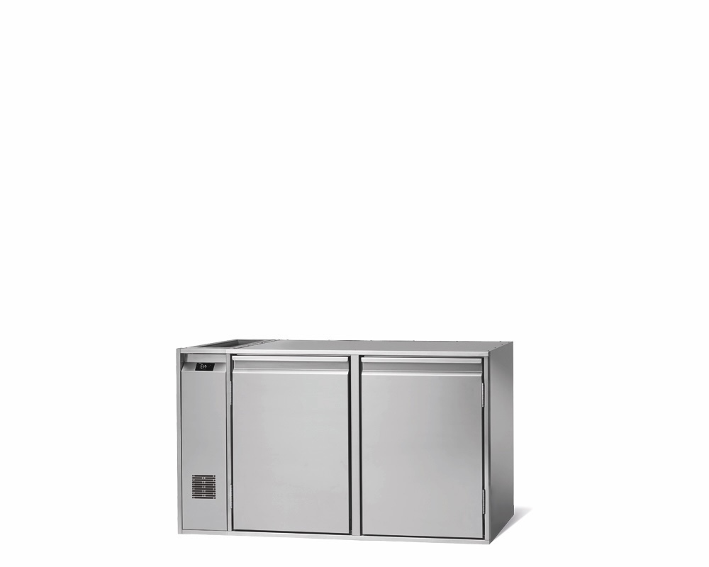 2-DOOR FREEZER COUNTER FOR CATERING, -18°C/-22°C