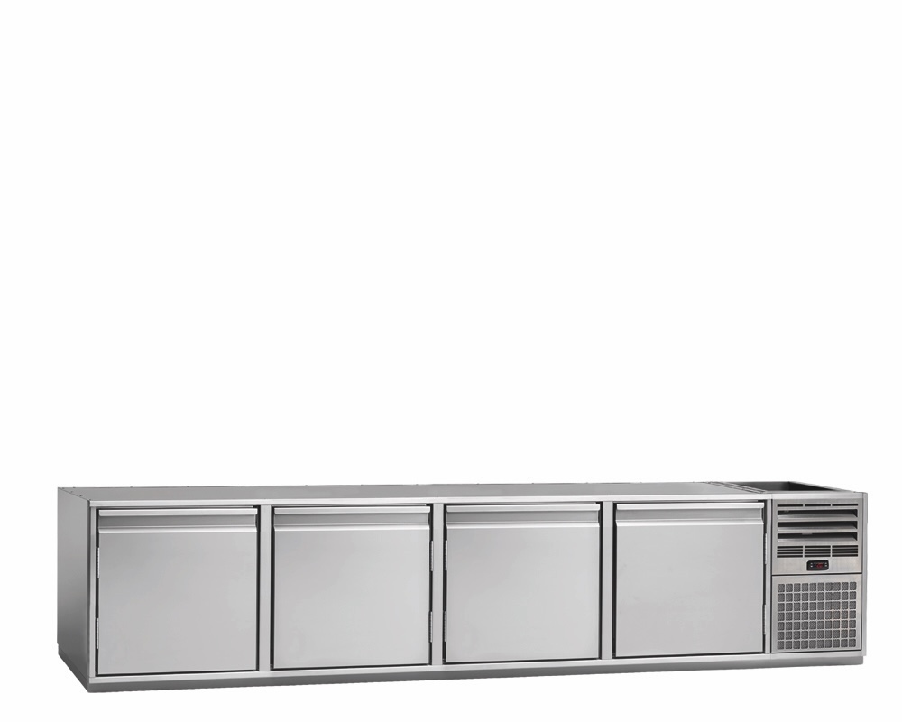 3-DOOR REFRIGERATED COUNTER FOR CATERING, -2°C/+8°C