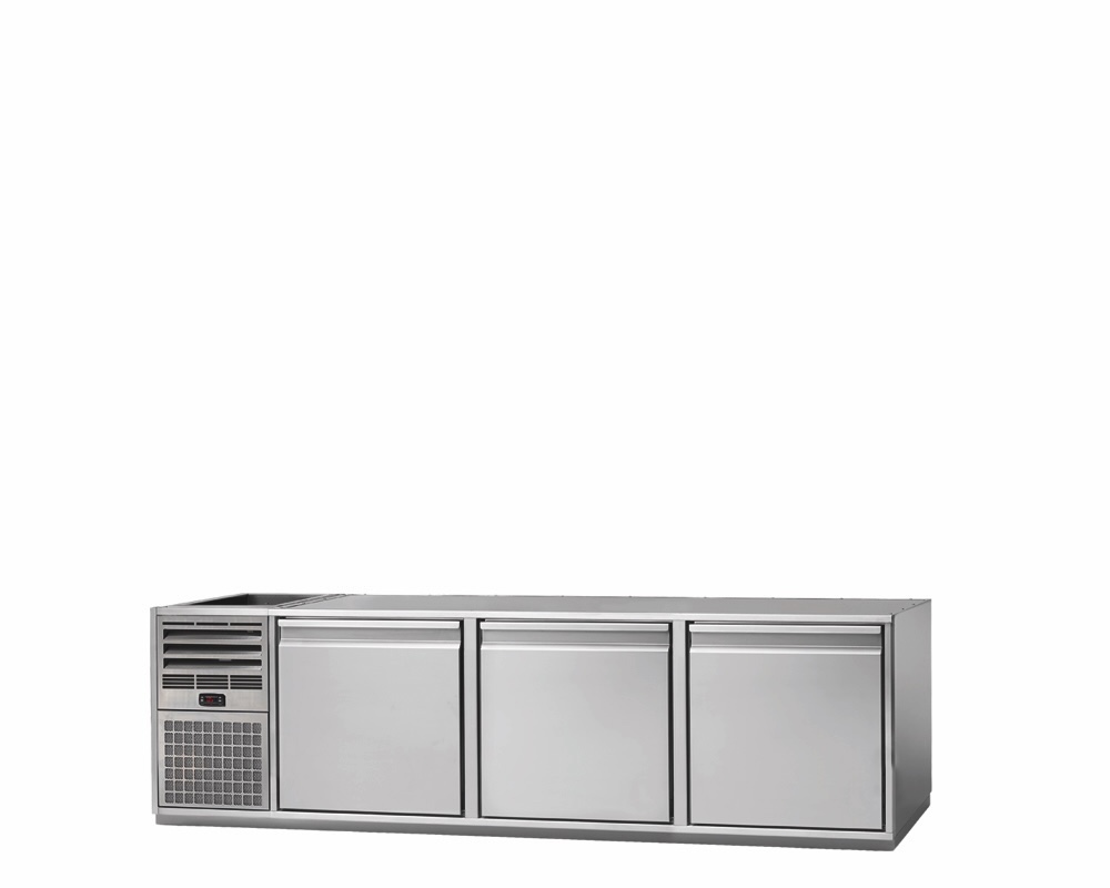 2-DOOR REFRIGERATED COUNTER FOR CATERING, -2°C/+8°C
