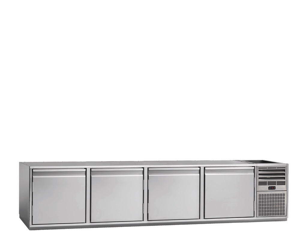 3-DOOR REFRIGERATED COUNTER FOR CATERING, -2°C/+8°C