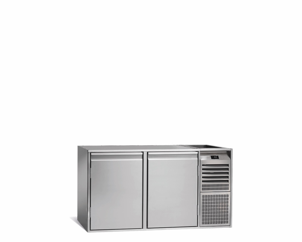 2-DOOR FREEZER COUNTER FOR CATERING, -18°C/-22°C