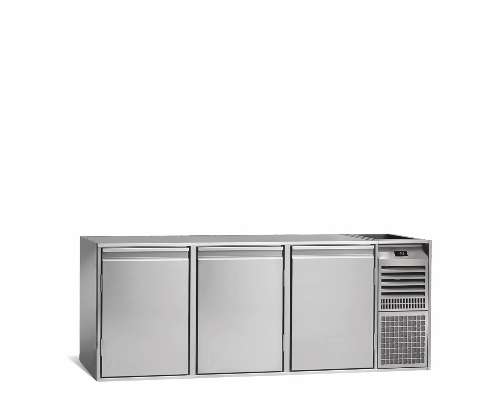 3-DOOR REFRIGERATED COUNTER FOR CATERING, -18°/-22°C
