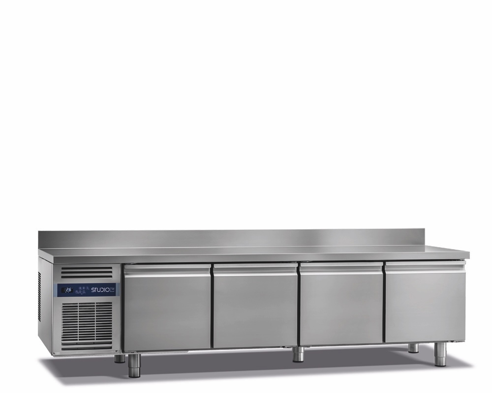 TOP LINE 4-DOOR REFRIGERATED COUNTER FOR CATERING, 0/+8°C