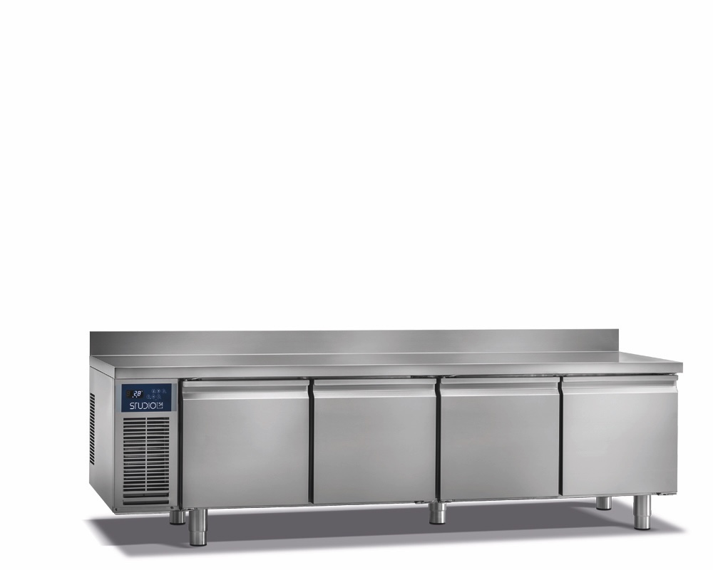TOP LINE 4-DOOR REFRIGERATED COUNTER FOR CATERING, 0/+8°C