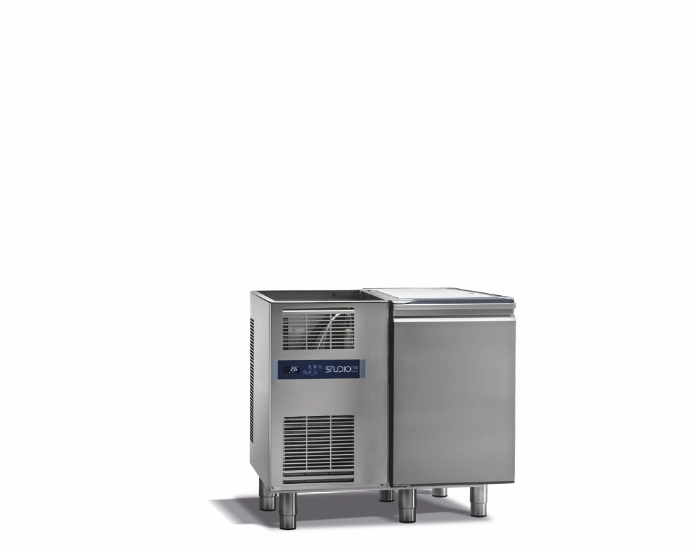 TOP LINE 1-DOOR REFRIGERATED COUNTER FOR CATERING, 0/+8°C