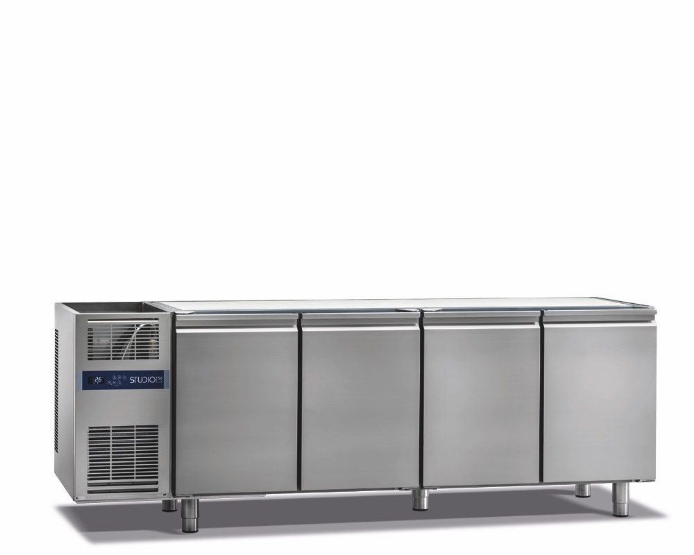 TOP LINE 4-DOOR REFRIGERATED COUNTER FOR PASTRY, 0/+8°C