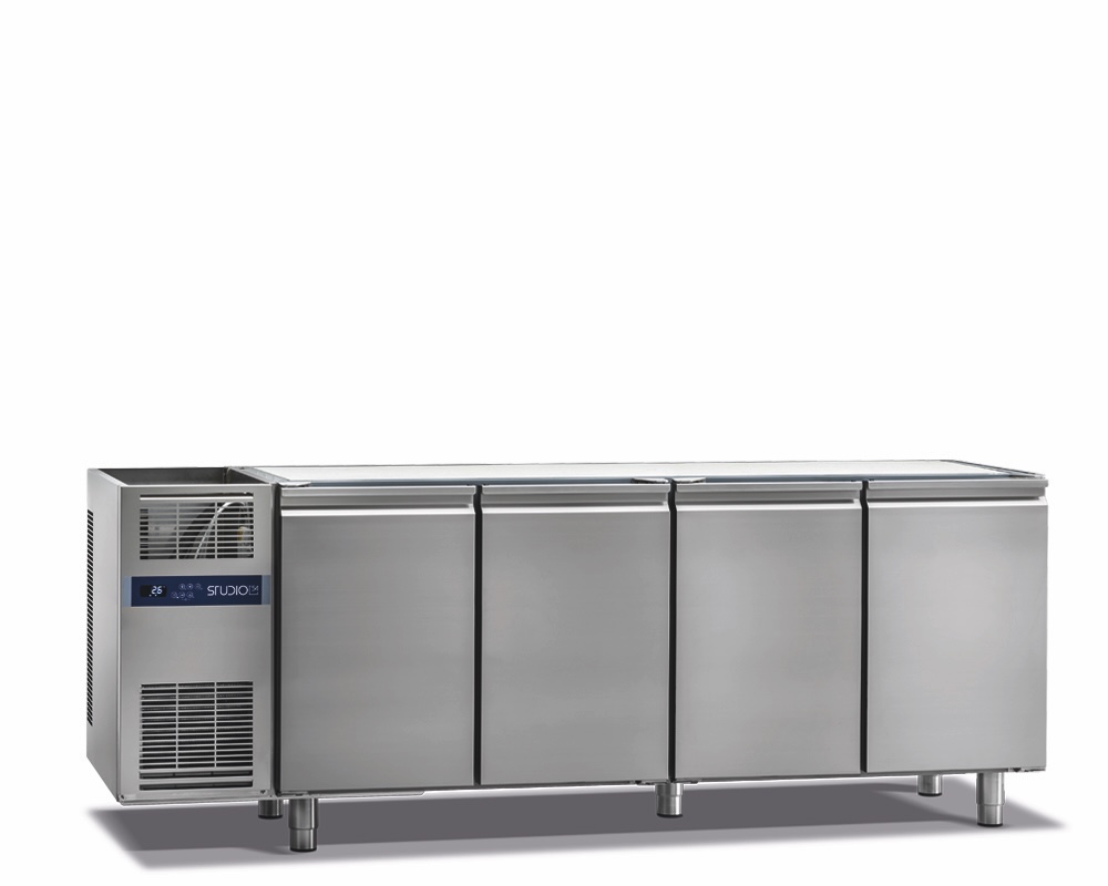 TOP LINE 4-DOOR REFRIGERATED COUNTER FOR PASTRY, 0/+8°C