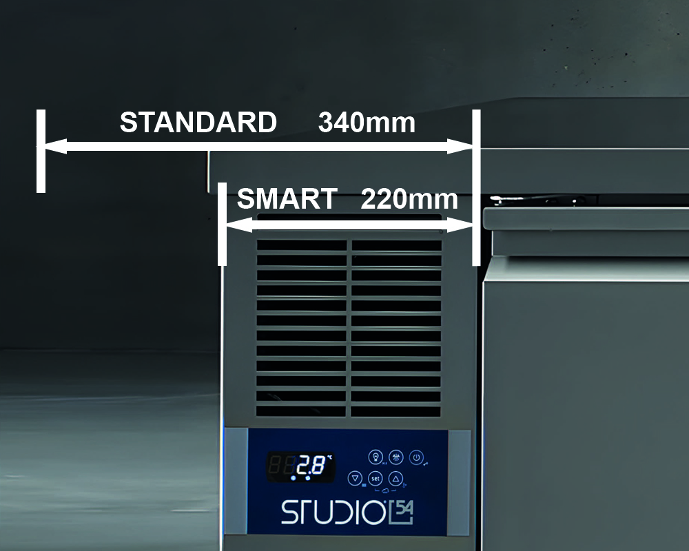 TOP LINE 4-DOOR REFRIGERATED COUNTER FOR CATERING, 0/+8°C - Image 3